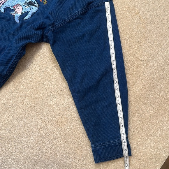 Vintage Disney Store Winnie the Pooh and Eeyore button up ribbed cotton XXL - Picture 7 of 10